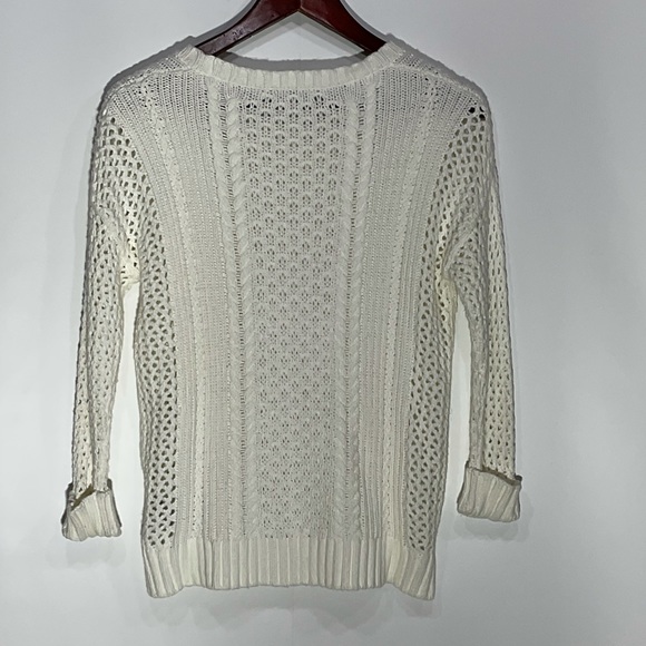 Madewell Karlie Cable Knit Sweater; perfect for fall/winter gathering. Size: XXS - Picture 8 of 15